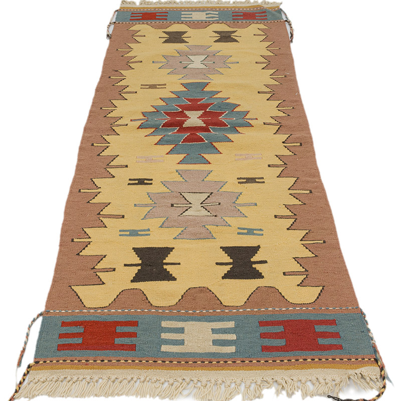 Yeni Kök Boya El Dokuma Yolluk Kilim - 63 cm x 175 cm - K0089266