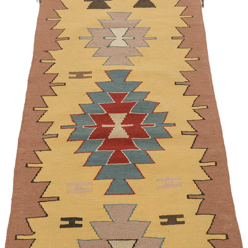 Yeni Kök Boya El Dokuma Yolluk Kilim - 63 cm x 175 cm - K0089266