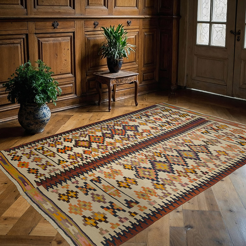 Vintage Anadolu Kilim - 153 cm x 221 cm - K0089275