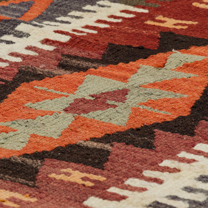 Vintage Mut Kilim Runner - 3' 11" x 11' 1" (47" x 133") - K0089276