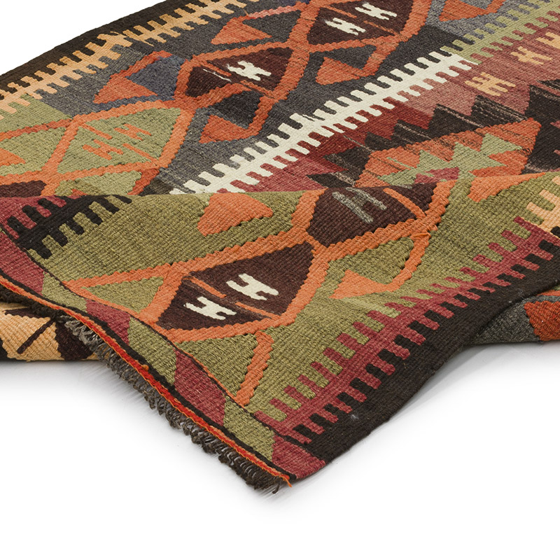 Vintage Mut Kilim Runner - 3' 11" x 11' 1" (47" x 133") - K0089276