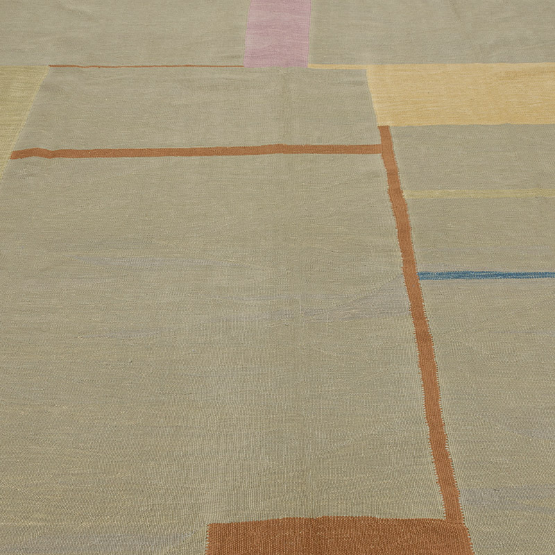New Handwoven Turkish Kilim Rug - 7' 8" x 10' 9" (92" x 129") - K0089277