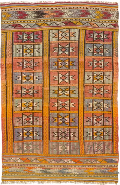 Vintage Fethiye Jijiim Rug - 3' 11" x 9' 5" (47" x 113")