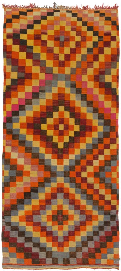 Vintage Fas Kilimi - 138 cm x 312 cm