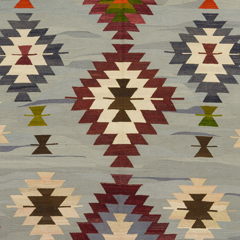 New Handwoven Turkish Kilim Rug - 6' 3" x 8' 5" (75" x 101") - K0089282