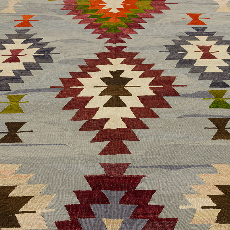 New Handwoven Turkish Kilim Rug - 6' 3" x 8' 5" (75" x 101") - K0089282