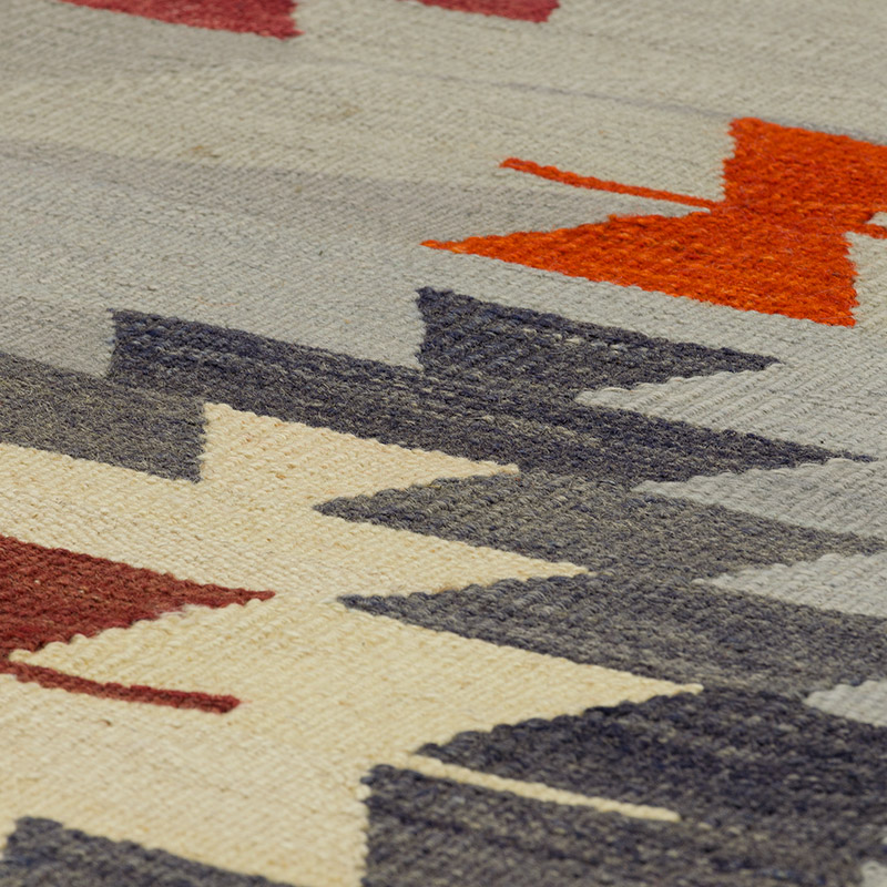 New Handwoven Turkish Kilim Rug - 6' 3" x 8' 5" (75" x 101") - K0089282