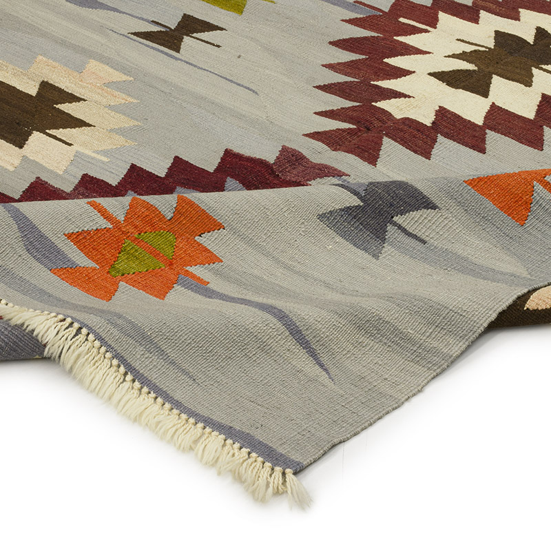 New Handwoven Turkish Kilim Rug - 6' 3" x 8' 5" (75" x 101") - K0089282