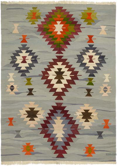 Yeni Kök Boya El Dokuma Kilim - 190 cm x 257 cm