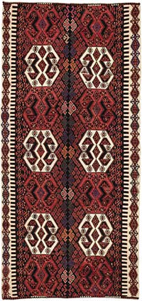 Antique Malatya Kilim Rug - 5' 11" x 12' 6" (71" x 150")