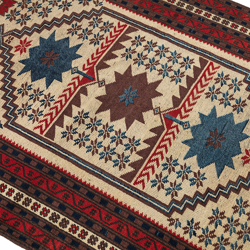Alfombra Vintage Turca Anudada a Mano - 109 cm x 196 cm - K0089461