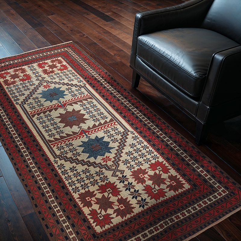 Alfombra Vintage Turca Anudada a Mano - 109 cm x 196 cm - K0089461