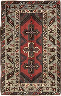 El Dokuma Vintage Hali - 124 cm x 193 cm