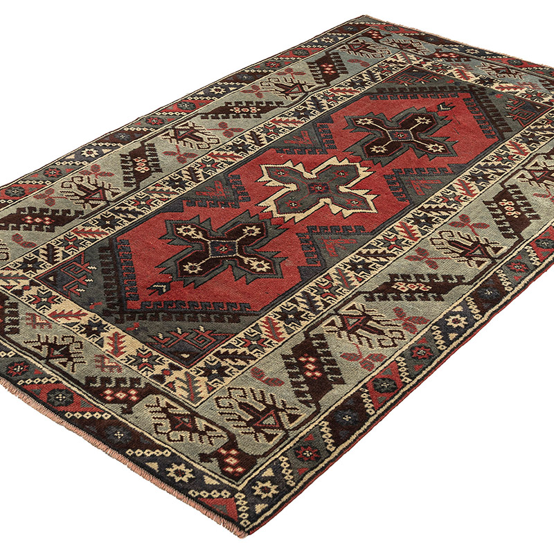 El Dokuma Vintage Hali - 124 cm x 193 cm - K0089462