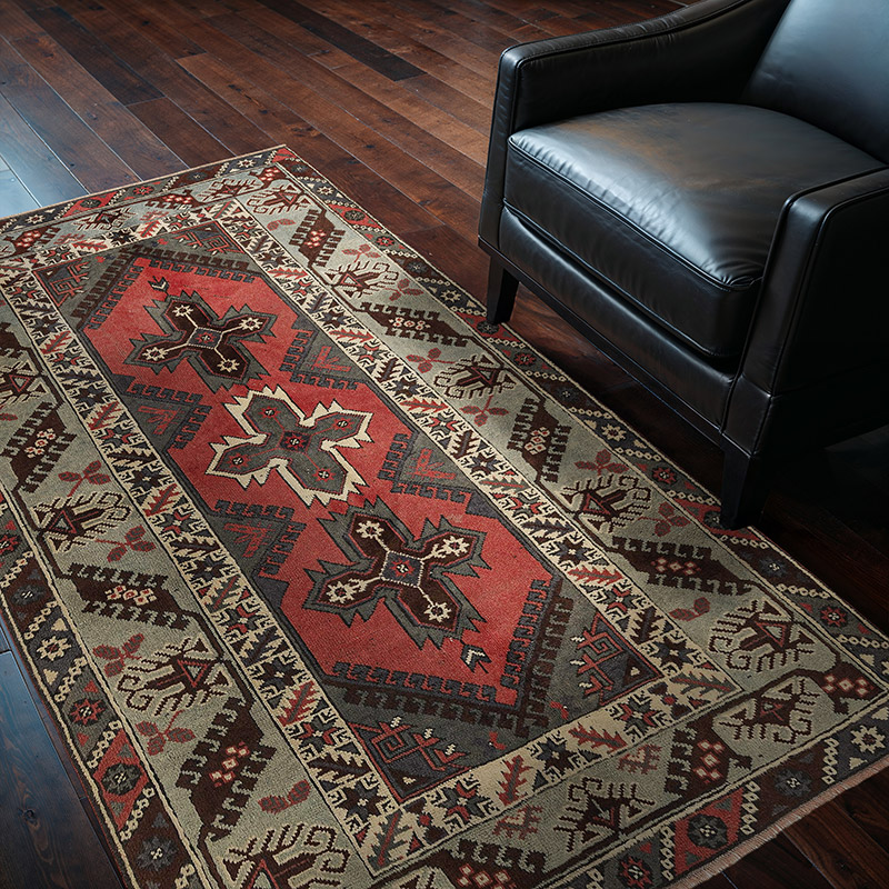 El Dokuma Vintage Hali - 124 cm x 193 cm - K0089462