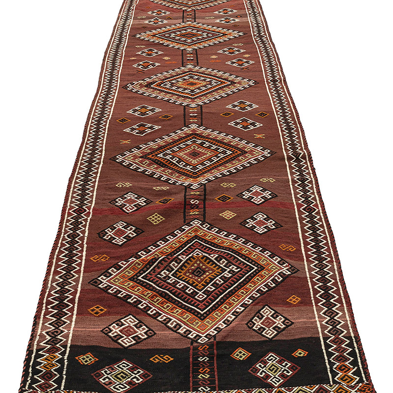 Kilim Vintage Turco de Pasillo - 109 cm x 375 cm - K0089464