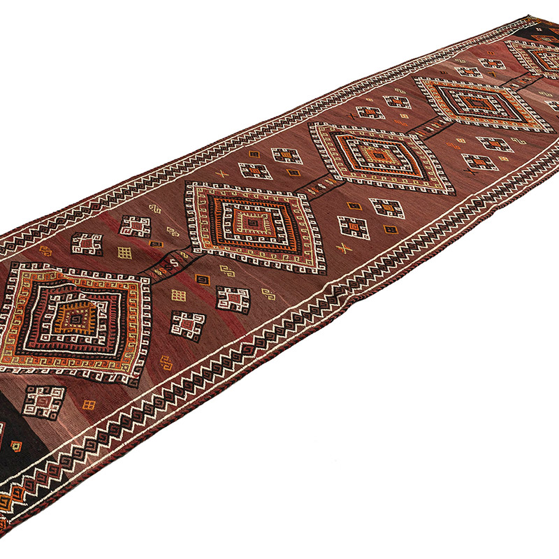 Kilim Vintage Turco de Pasillo - 109 cm x 375 cm - K0089464