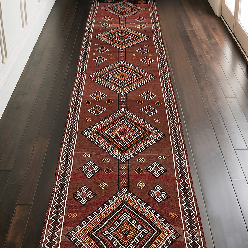 Kilim Vintage Turco de Pasillo - 109 cm x 375 cm - K0089464