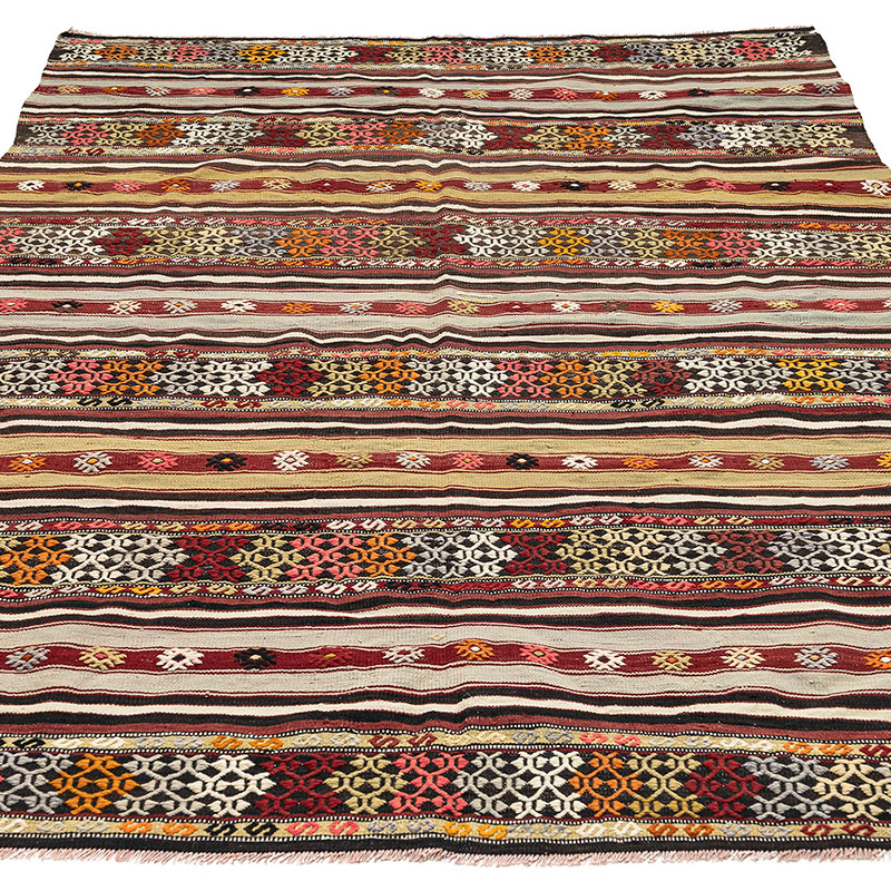 Alfombra Vintage Balikesir Kilim - 146 cm x 218 cm - K0089471