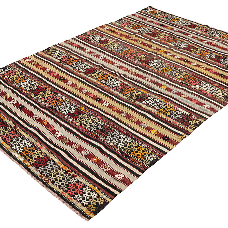 Alfombra Vintage Balikesir Kilim - 146 cm x 218 cm - K0089471