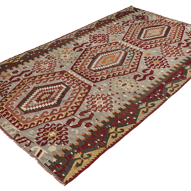Vintage Esme Kilim Rug - 4' 11" x 8' 2" (59" x 98") - K0089478
