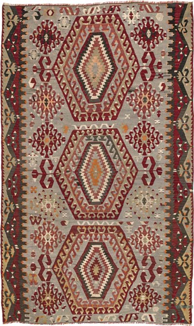 Vintage Esme Kilim Rug - 4' 11" x 8' 2" (59" x 98")