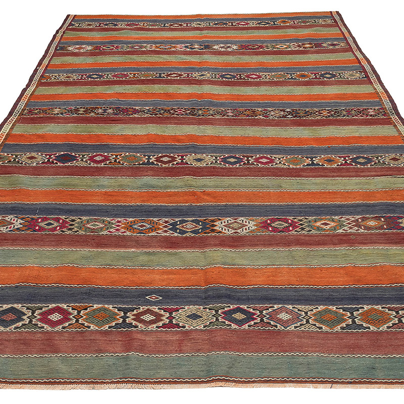 Vintage Sivas Kilim Rug - 6' 8" x 10'  (80" x 120") - K0089482
