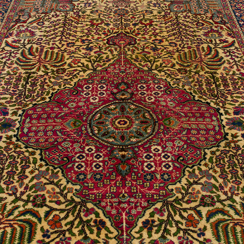 Vintage Turkish Hand-Knotted Rug - 6' 6" x 9' 8" (78" x 116") - K0089485