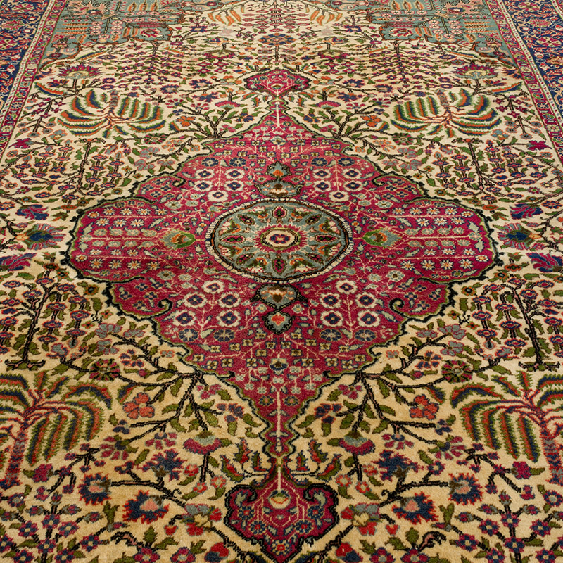 Vintage Turkish Hand-Knotted Rug - 6' 6" x 9' 8" (78" x 116") - K0089485