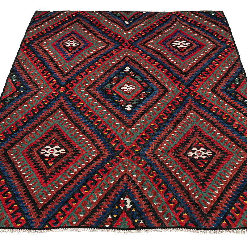 Alfombra Vintage Fethiye Kilim - 124 cm x 160 cm - K0089488