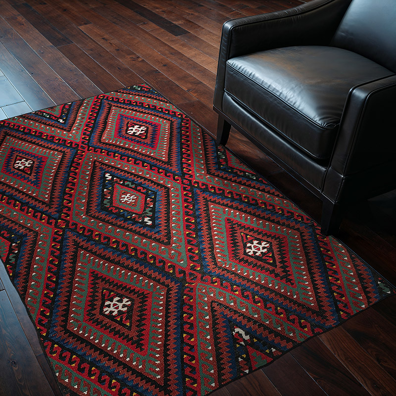 Alfombra Vintage Fethiye Kilim - 124 cm x 160 cm - K0089488
