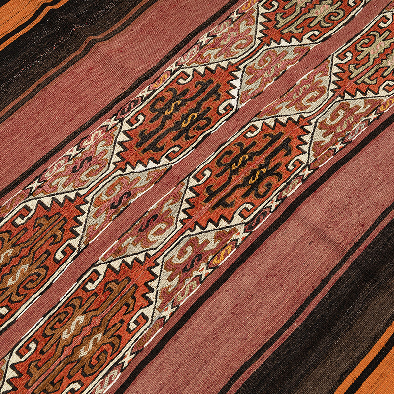Vintage Antalya Kilim Rug - 4' 5" x 5' 5" (53" x 65") - K0089494