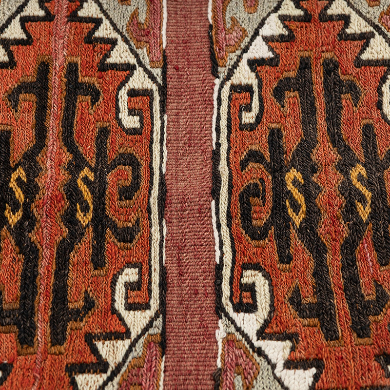 Vintage Antalya Kilim Rug - 4' 5" x 5' 5" (53" x 65") - K0089494