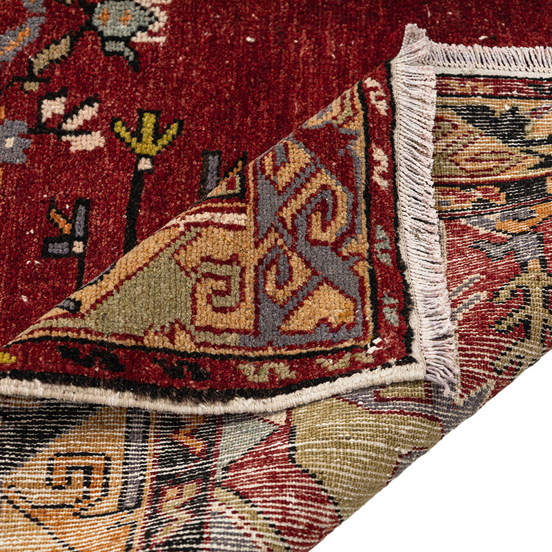 Alfombra Vintage Turca Anudada a Mano - 139 cm x 283 cm - K0089497
