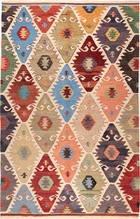 Yeni Kök Boya El Dokuma Kilim - 182 cm x 285 cm