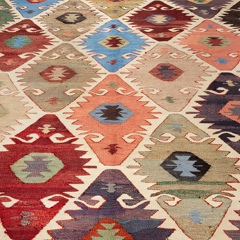 New Turkish Handwoven Kilim Rug - 6'  x 9' 4" (72" x 112") - K0089507