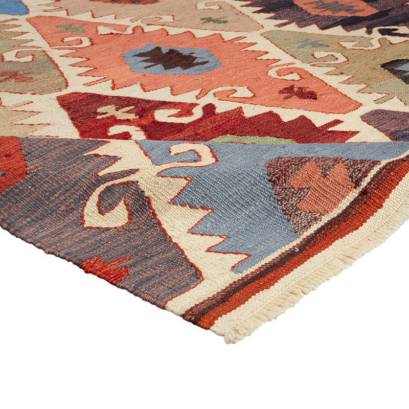 New Turkish Handwoven Kilim Rug - 6'  x 9' 4" (72" x 112") - K0089507