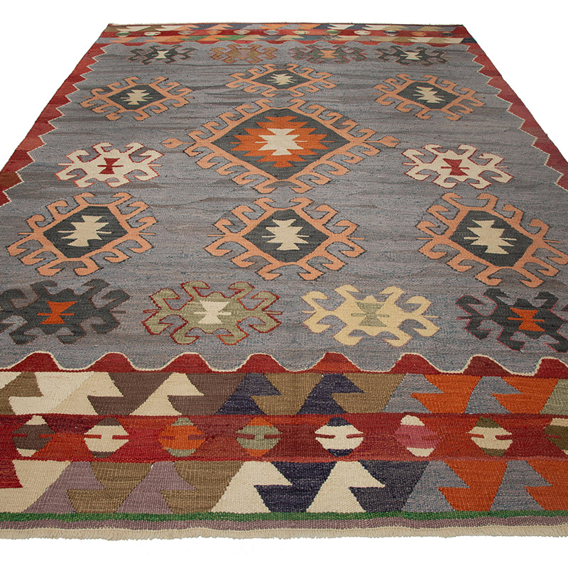 Nueva Alfombra Turca Kilim - 185 cm x 276 cm - K0089508