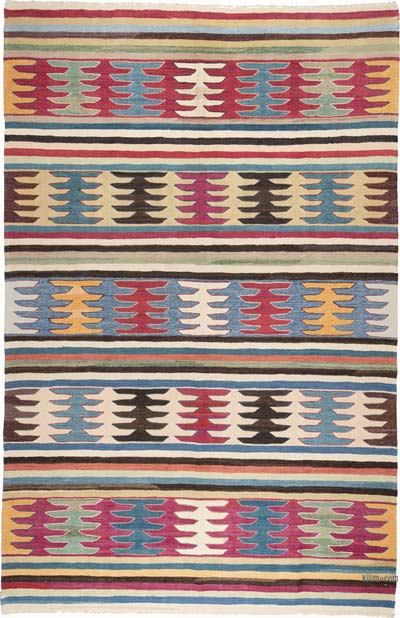 Yeni Kök Boya El Dokuma Kilim - 201 cm x 310 cm