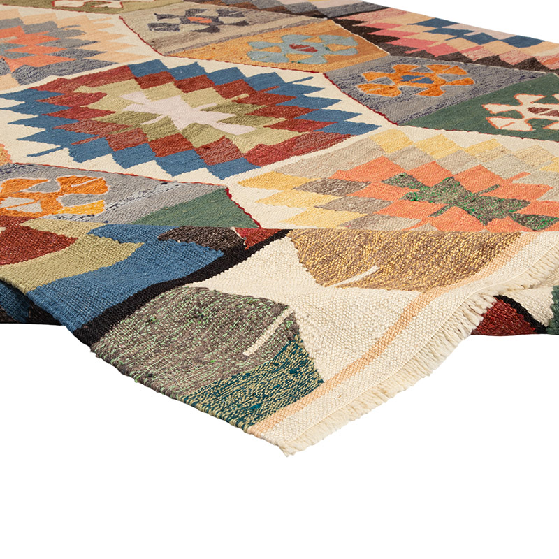 New Turkish Handwoven Kilim Rug - 5' 9" x 9' 3" (69" x 111") - K0089512