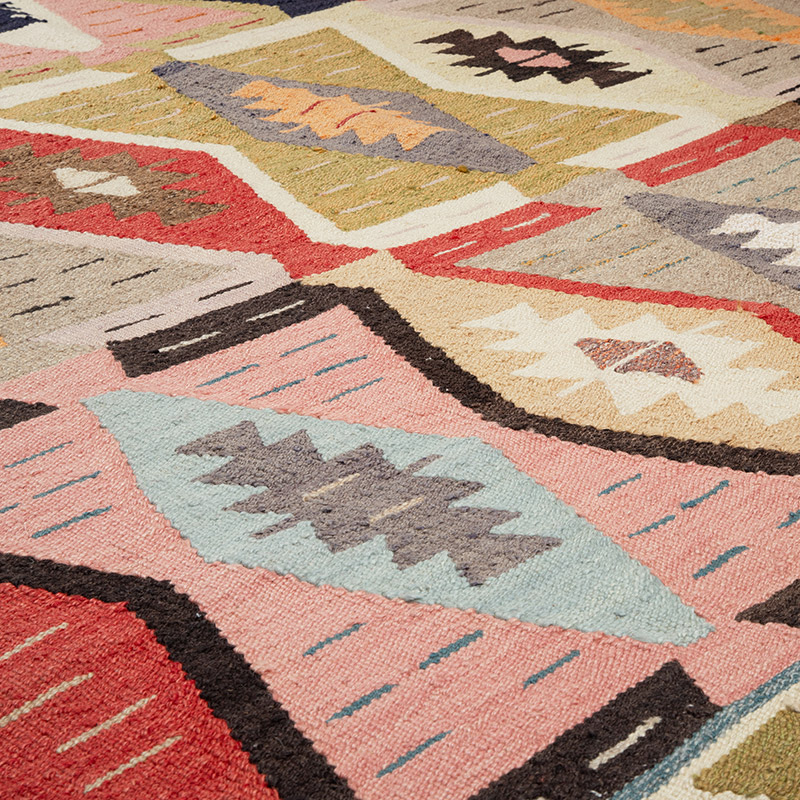 New Turkish Handwoven Kilim Rug - 6' 10" x 10' 4" (82" x 124") - K0089515