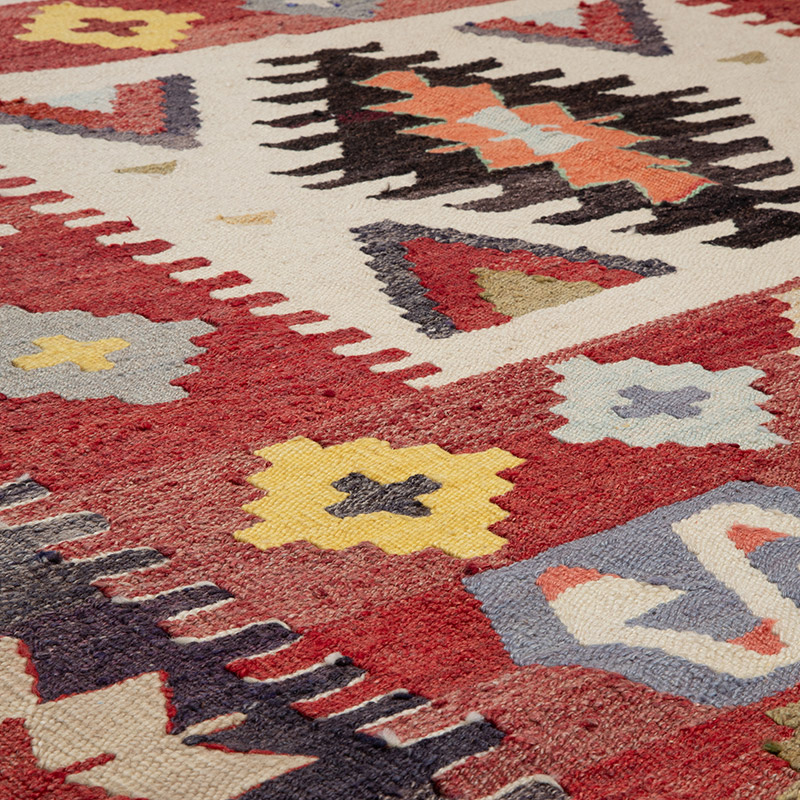 New Turkish Handwoven Kilim Rug - 6' 8" x 10' 2" (80" x 122") - K0089516