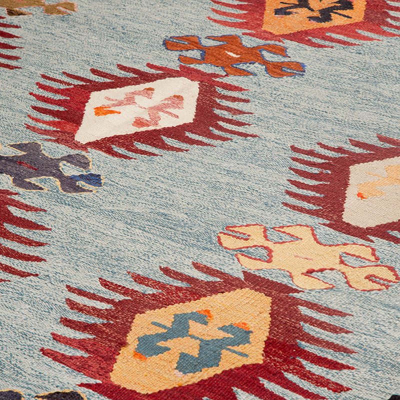 New Turkish Handwoven Kilim Rug - 5' 10" x 9' 10" (70" x 118") - K0089517