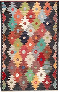New Turkish Handwoven Kilim Rug - 6'  x 9' 5" (72" x 113")