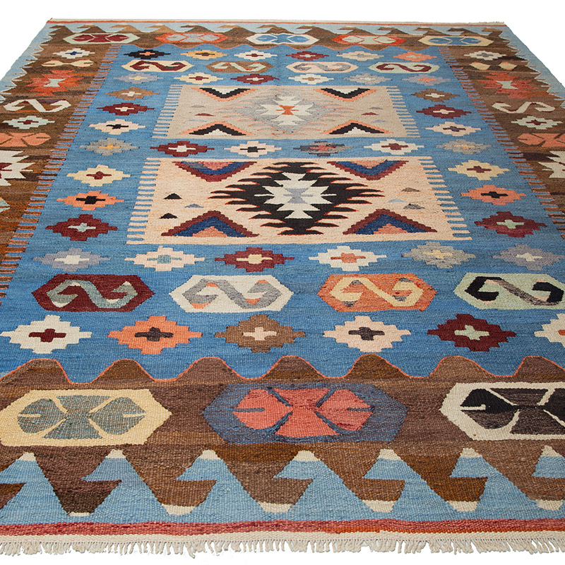 Yeni Kök Boya El Dokuma Kilim - 202 cm x 315 cm - K0089521