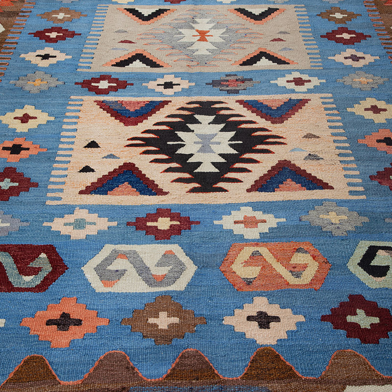 Yeni Kök Boya El Dokuma Kilim - 202 cm x 315 cm - K0089521