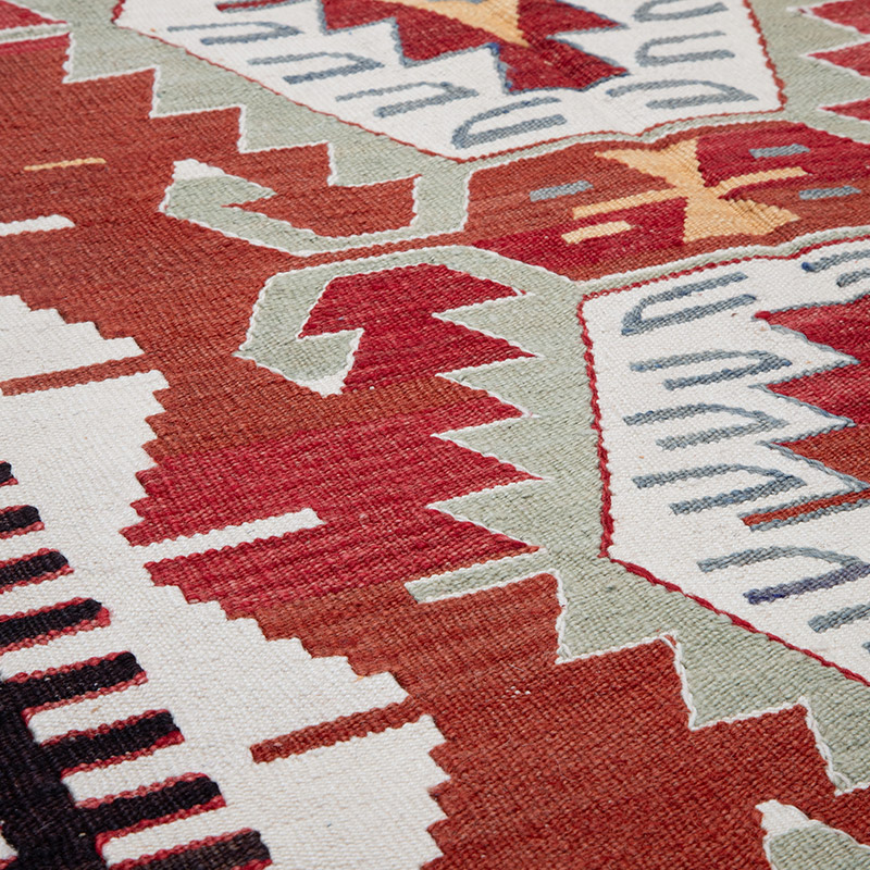 New Turkish Handwoven Kilim Rug - 3' 11" x 5' 9" (47" x 69") - K0089524