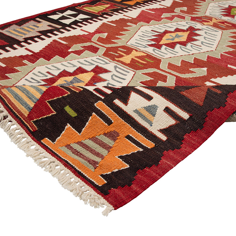 New Turkish Handwoven Kilim Rug - 3' 11" x 5' 9" (47" x 69") - K0089524