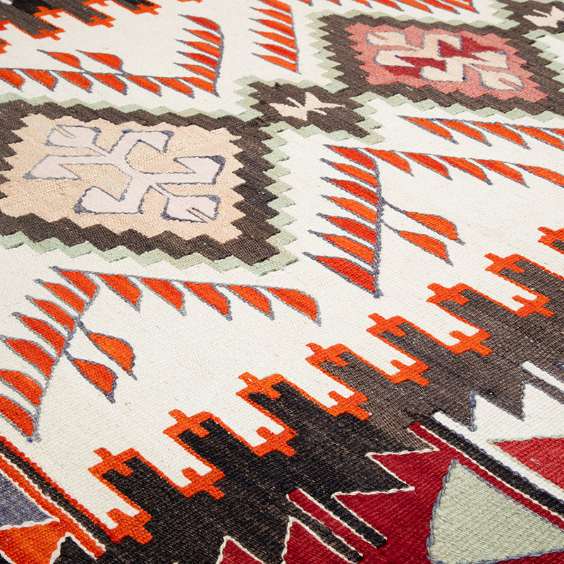New Turkish Handwoven Kilim Rug - 3' 10" x 5' 8" (46" x 68") - K0089525