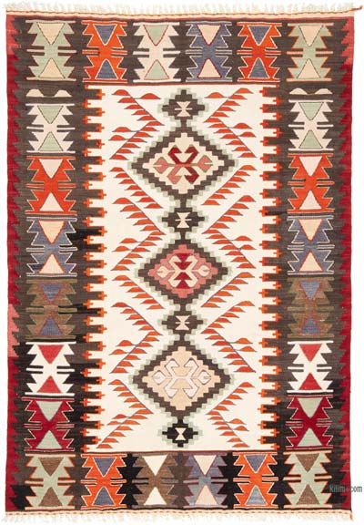 Yeni Kök Boya El Dokuma Kilim - 118 cm x 173 cm
